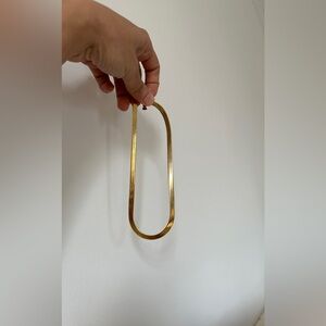 SHASHI Gold Tone Herringbone Necklace!